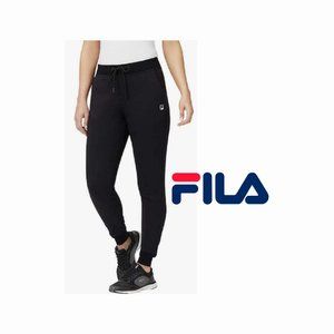FILA Women's Black Fleece Jogger Sweat Pants